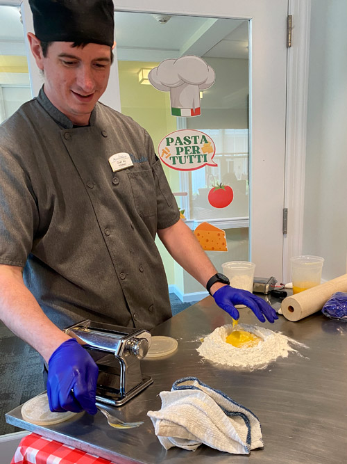 fresh pasta making at Scott-Farrar